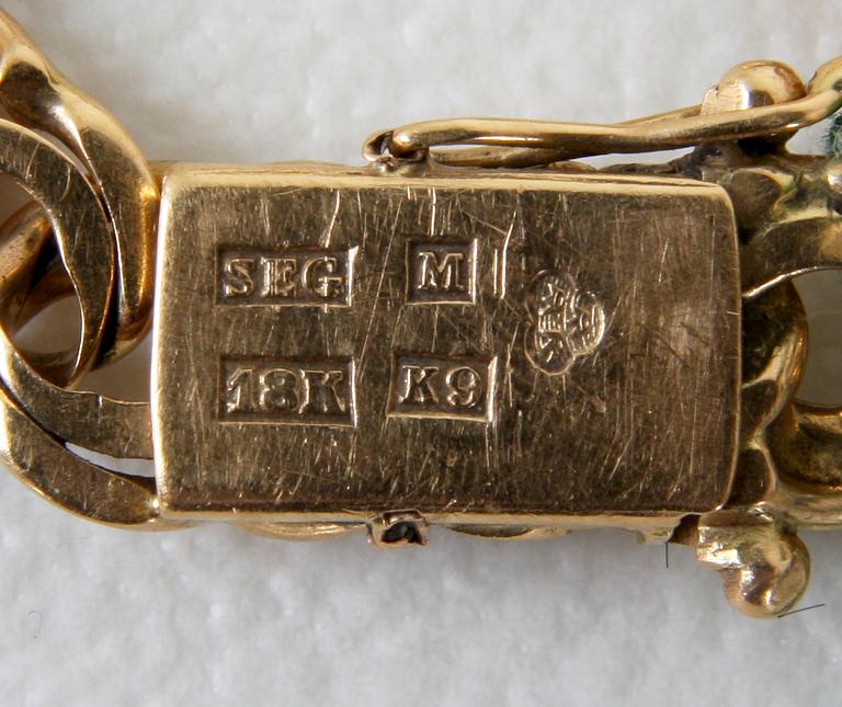 ARMLÄNK, Bismark, 18K, vikt 24g.