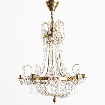 A Gustavian style chandelier, 20th century.