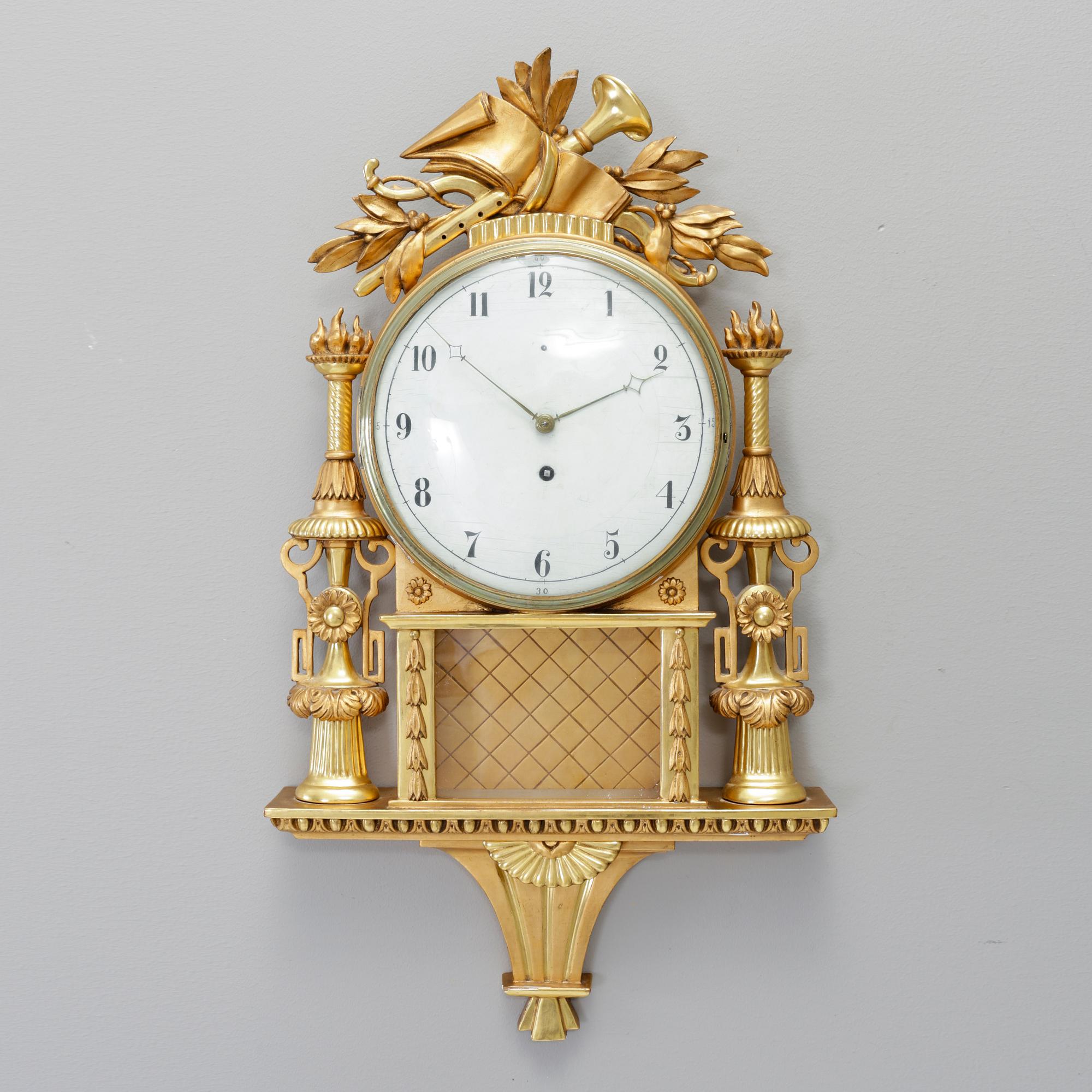 VÄGGPENDYL, gustaviansk, 1700-tal.