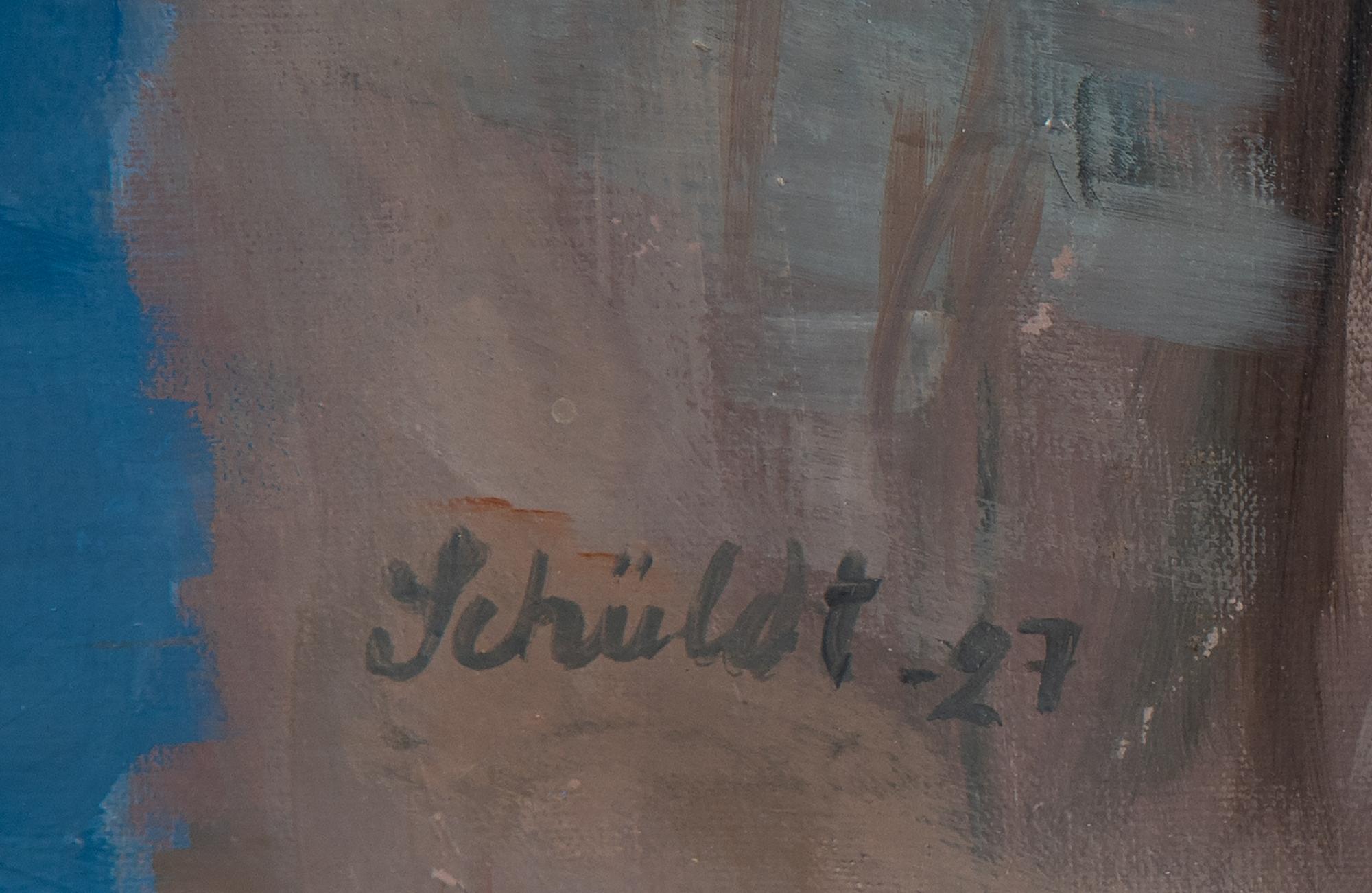 Fritiof Schüldt, olja på duk, signerad och daterad -27.