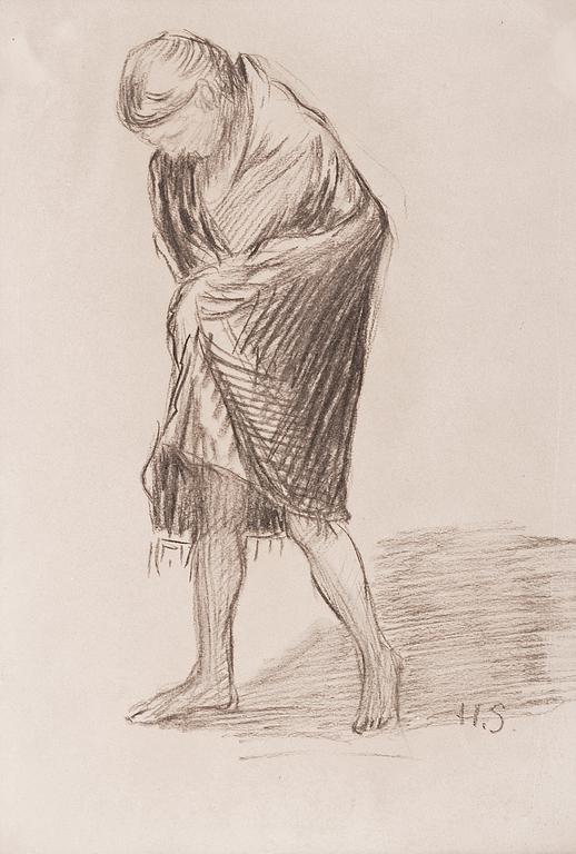 Hugo Simberg, "MODEL STUDY".