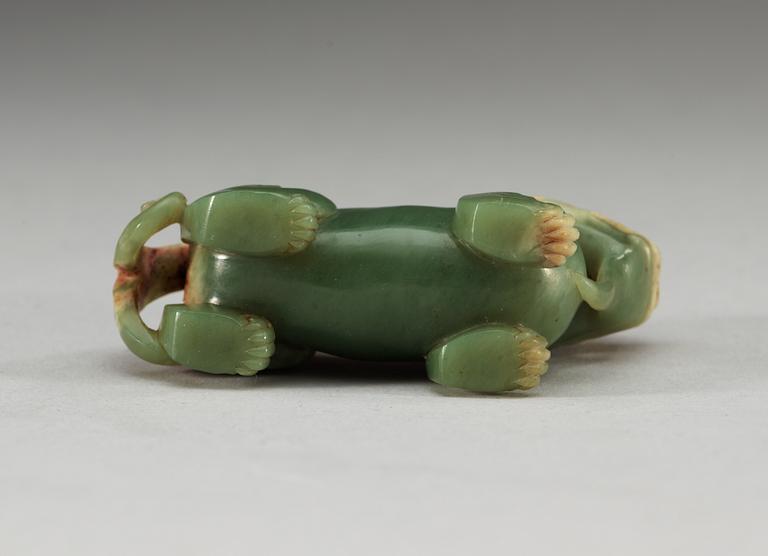 FIGURIN, nefrit. Qing dynastin.