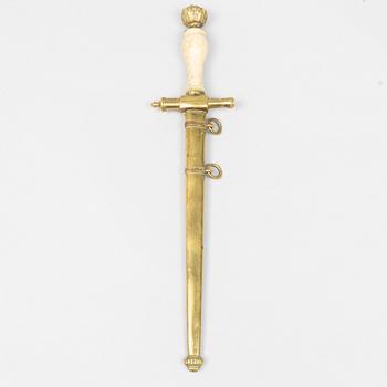 A Swedish officer's dagger, early 19th Century.