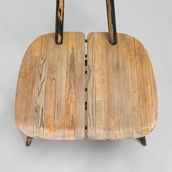 Ilmari Tapiovaara, fåtöljer ett par, "Pirkka lounge chair", Laukaan Puu 1960-tal.