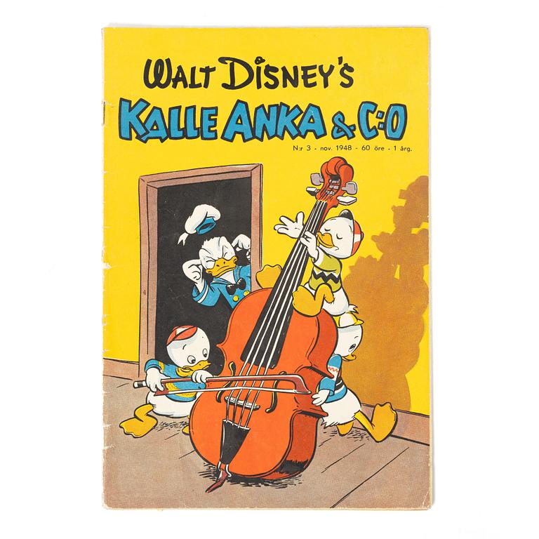 Comic book, Kalle Anka & Co, no. 3, 1948.