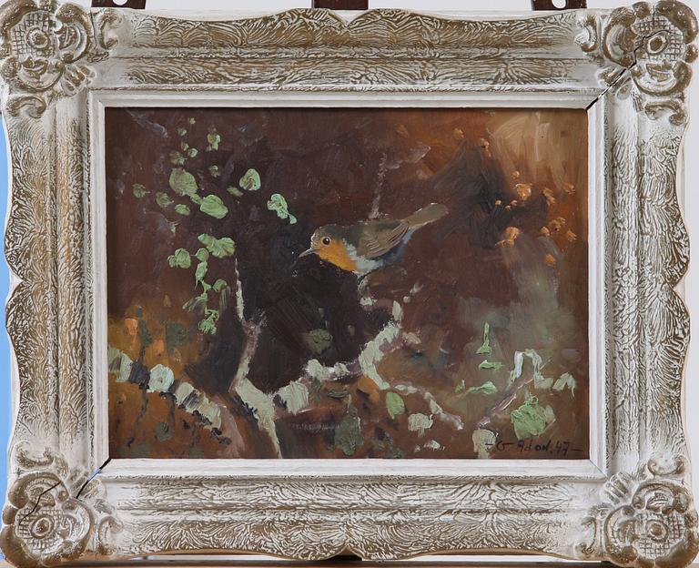 GUSTAV ADON, olja på duk, sign o dat "-47".