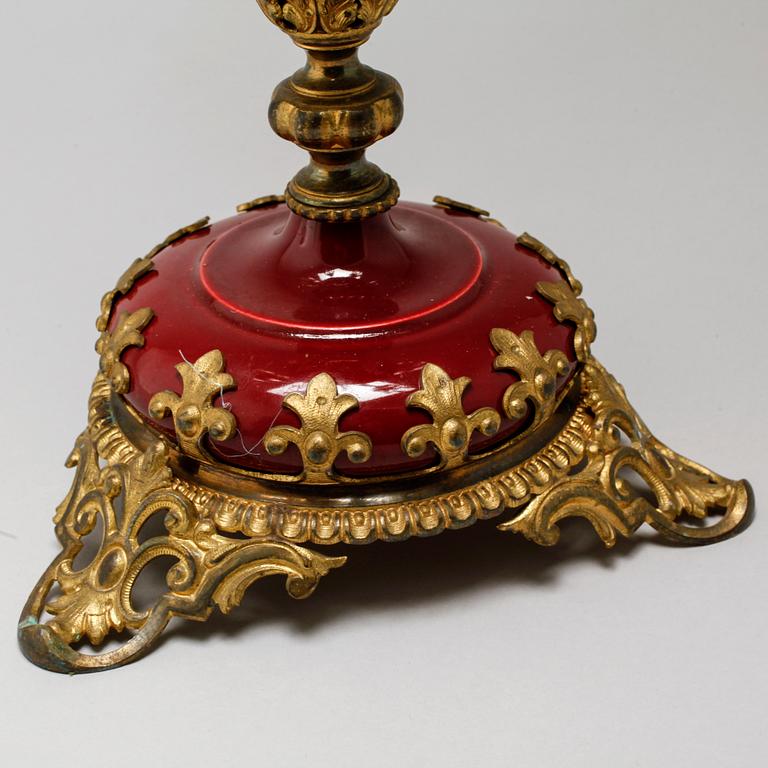 KANDELABER, oscariansk, 1800-tal.
