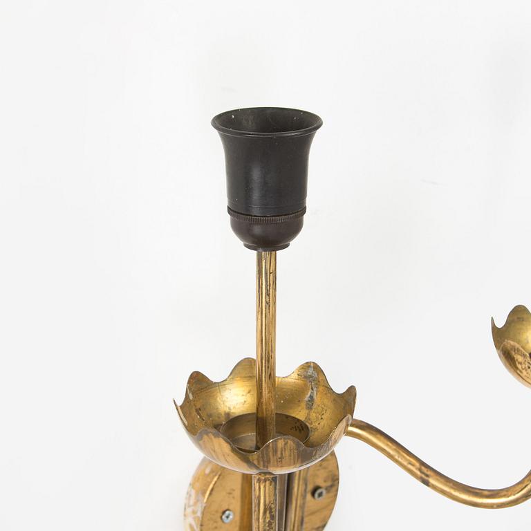 Vägglampa, 1900-talets mitt.