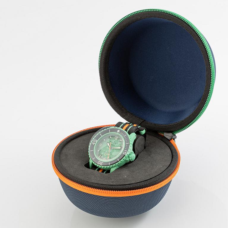 Swatch/Blancpain, Scuba Fifty Fathoms, Indian Ocean, armbandsur, 42,3 mm.