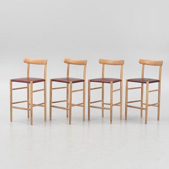 Jasper Morrison, bar stools, 4 pcs, "Lightwood", Maruni Collection, Japan.