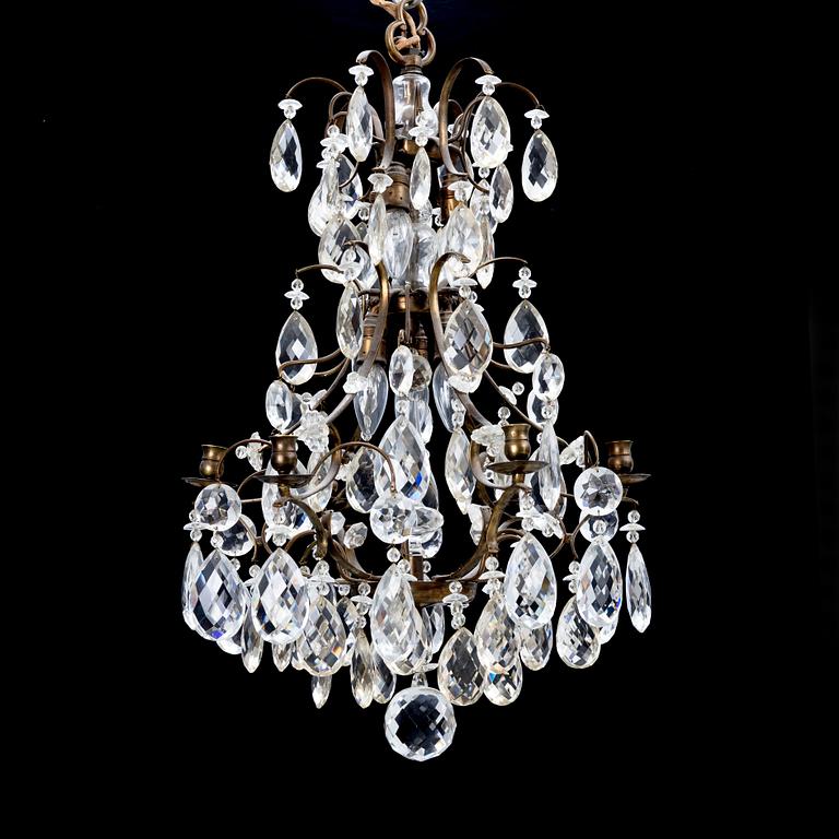 A Rococo Style Chandelier, first half of the 20th Century.