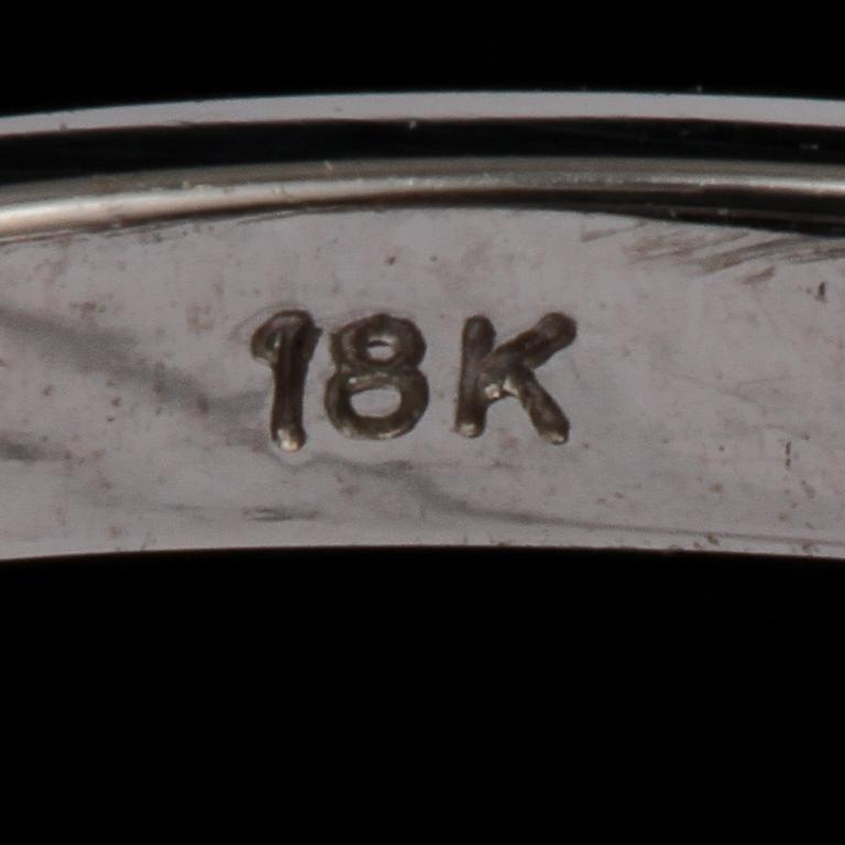 RING, 18k vitguld med briljantslipad diamant, 0.25 ct, Iduna, Varberg. Vikt 3 g.