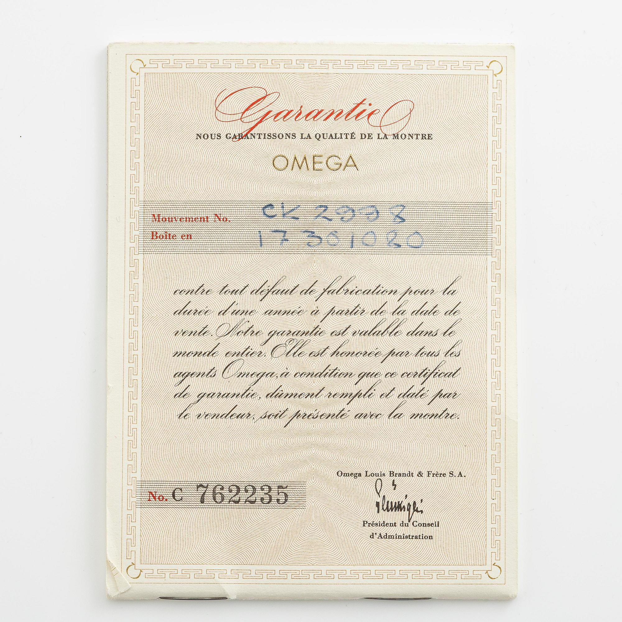 Omega, Speedmaster, "Base 1000", "Tropical Dial", "2998-1", "Naiad crown", ca 1959.