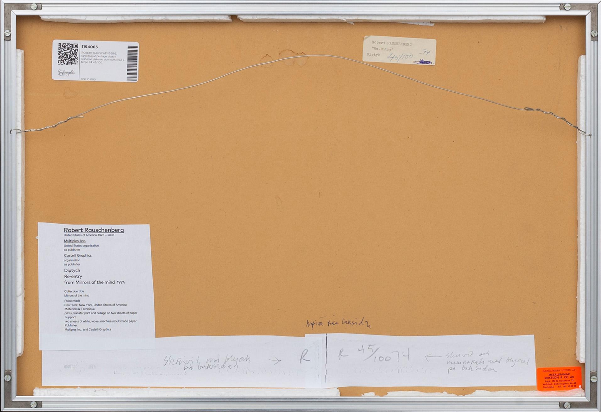 ROBERT RAUSCHENBERG,