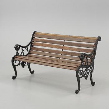 TRÄDGÅRDSSOFFA, gjutjärn, 1900-tal.