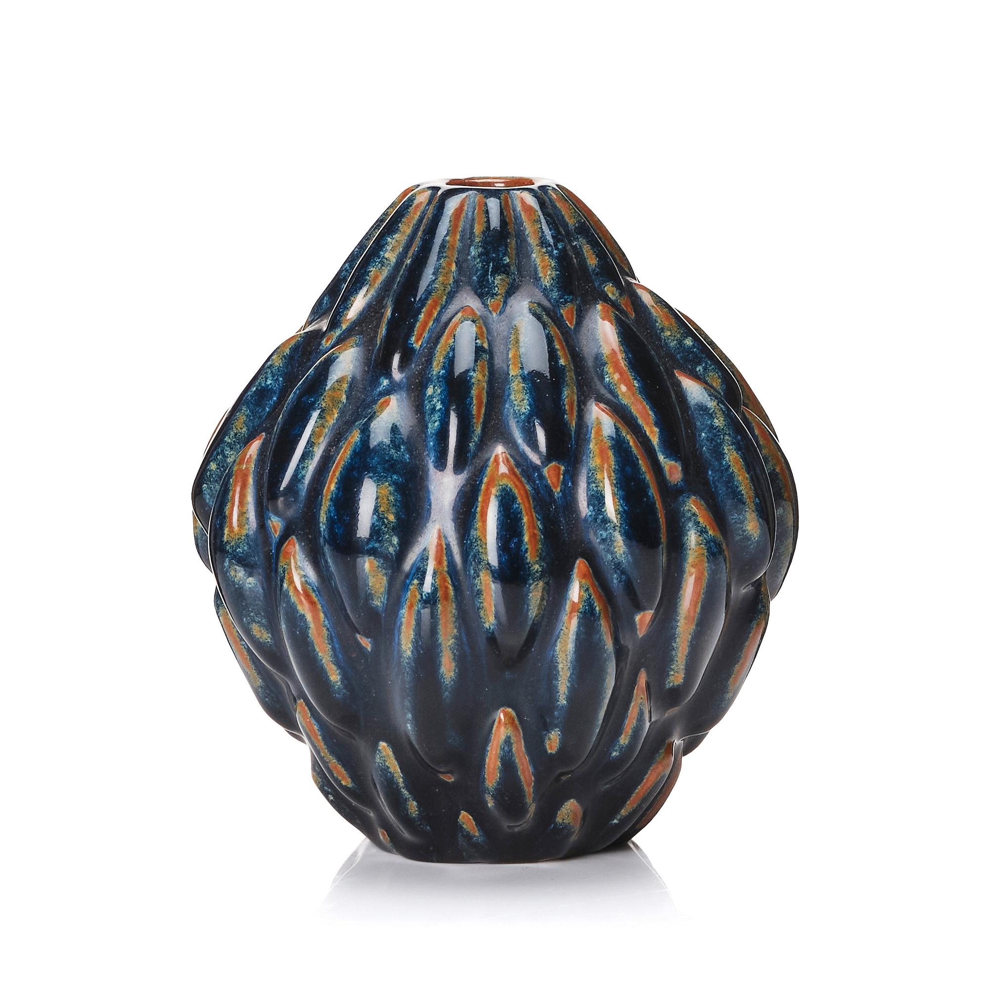 Axel Salto, vas, "knoppande stil",  Royal Copenhagen, Danmark, sannolikt 1957, modell 20897.