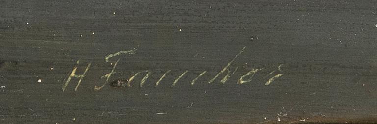 Henriette Fauchier Gudin, oil on canvas signed.