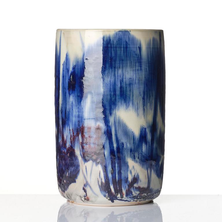 Carl-Harry Stålhane, a stoneware vase, Designhuset, Lidköping 1985.