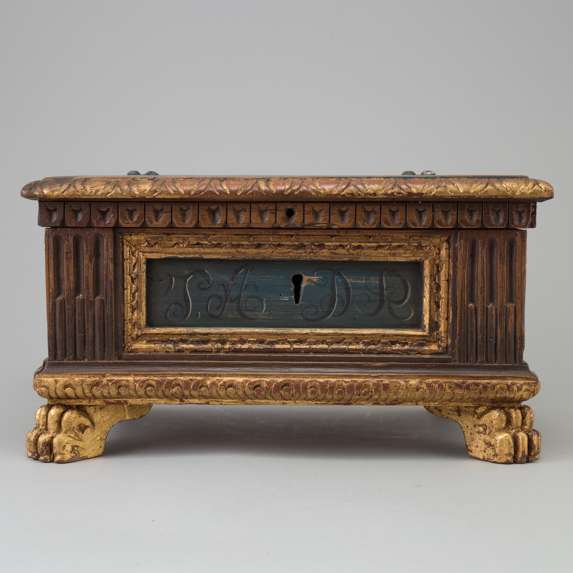 SKRIN, målat trä, 1800-tal.