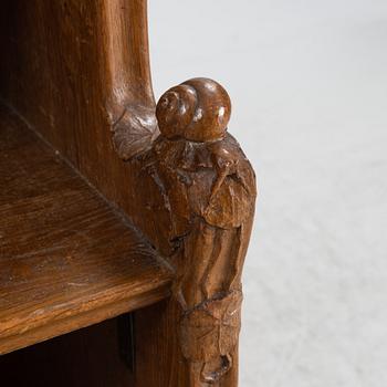 Carl Westman, attributed to. An oak bookcase, Sweden, circa 1900.