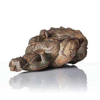 Samantabhadra, trä. Mingdynastin (1368-1644).