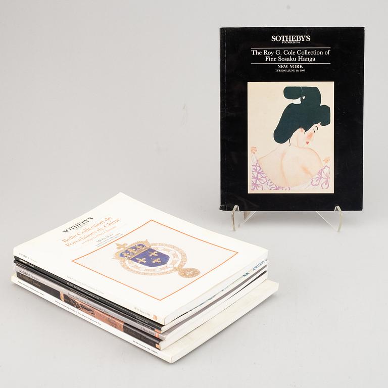 A group of seven catalogues, including Sotheby's and Christie's 1987-1990.