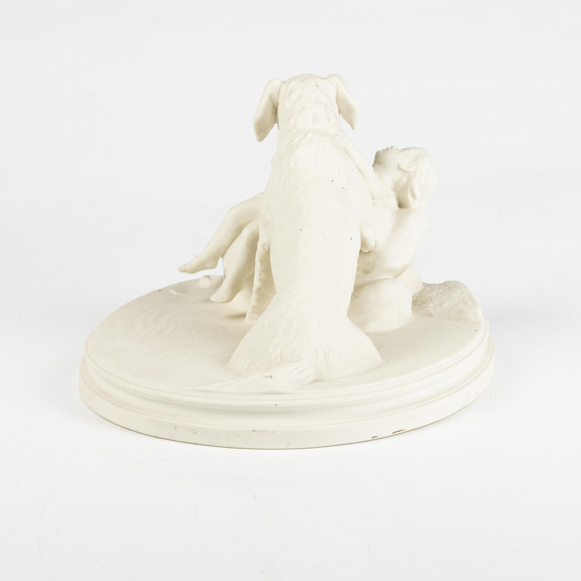 A biscuit porcelain figurine, Gustafsberg, 1921.