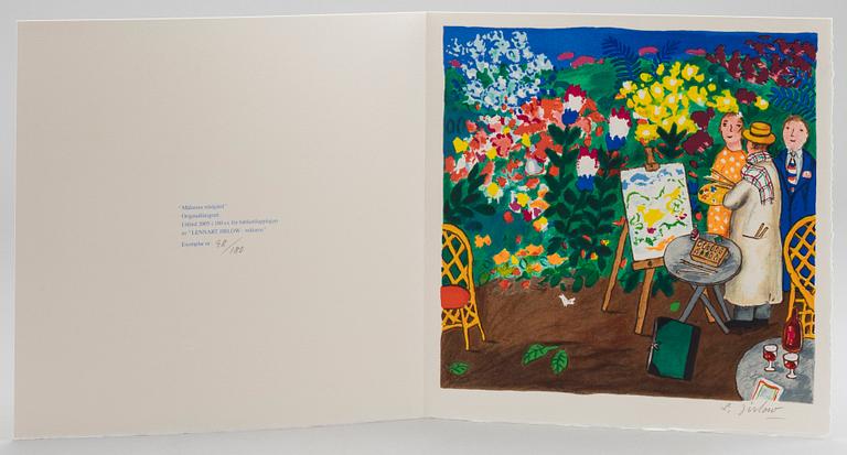 A signed and numbered book "Lennart Jirlow - målaren".