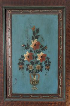A painted cabinet, Värmland, dated 1847.
