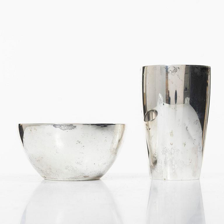 Guldsmedsaktiebolaget (GAB), Skål och vas, silver, Stockholm 1923-1928.