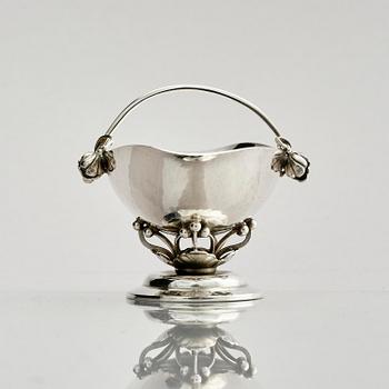 Georg Jensen, a sterling silver salt cellar, Copenhagen, Denmark 1933-1944.