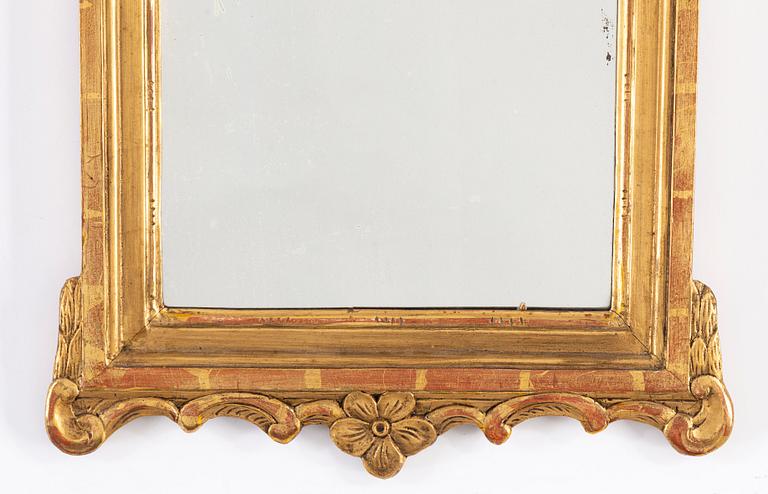 A late 18th century Gustavian mirror.