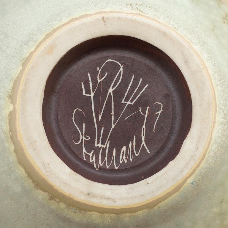 CARL-HARRY STÅLHANE, a unique stoneware vase, signed and dated Rörstrand 1947.