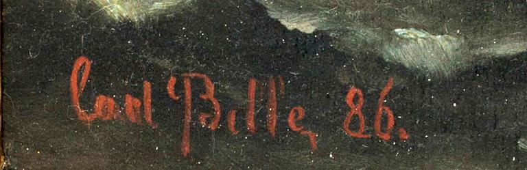 CARL LUDWIG BILLE, oil on canvas, signed and dated 86.