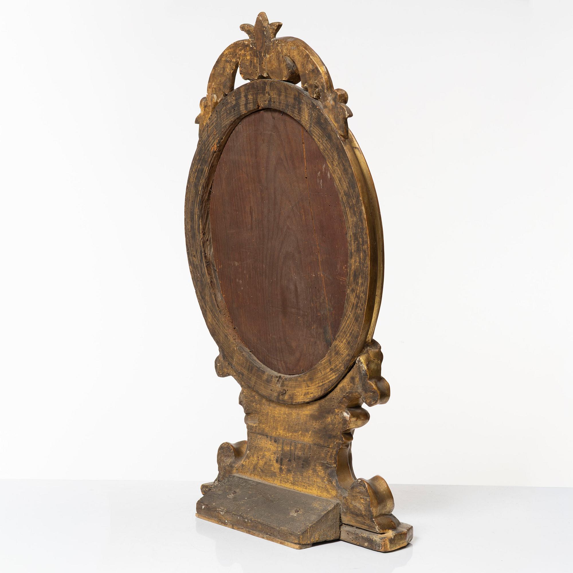 Table mirror, 19th century.
