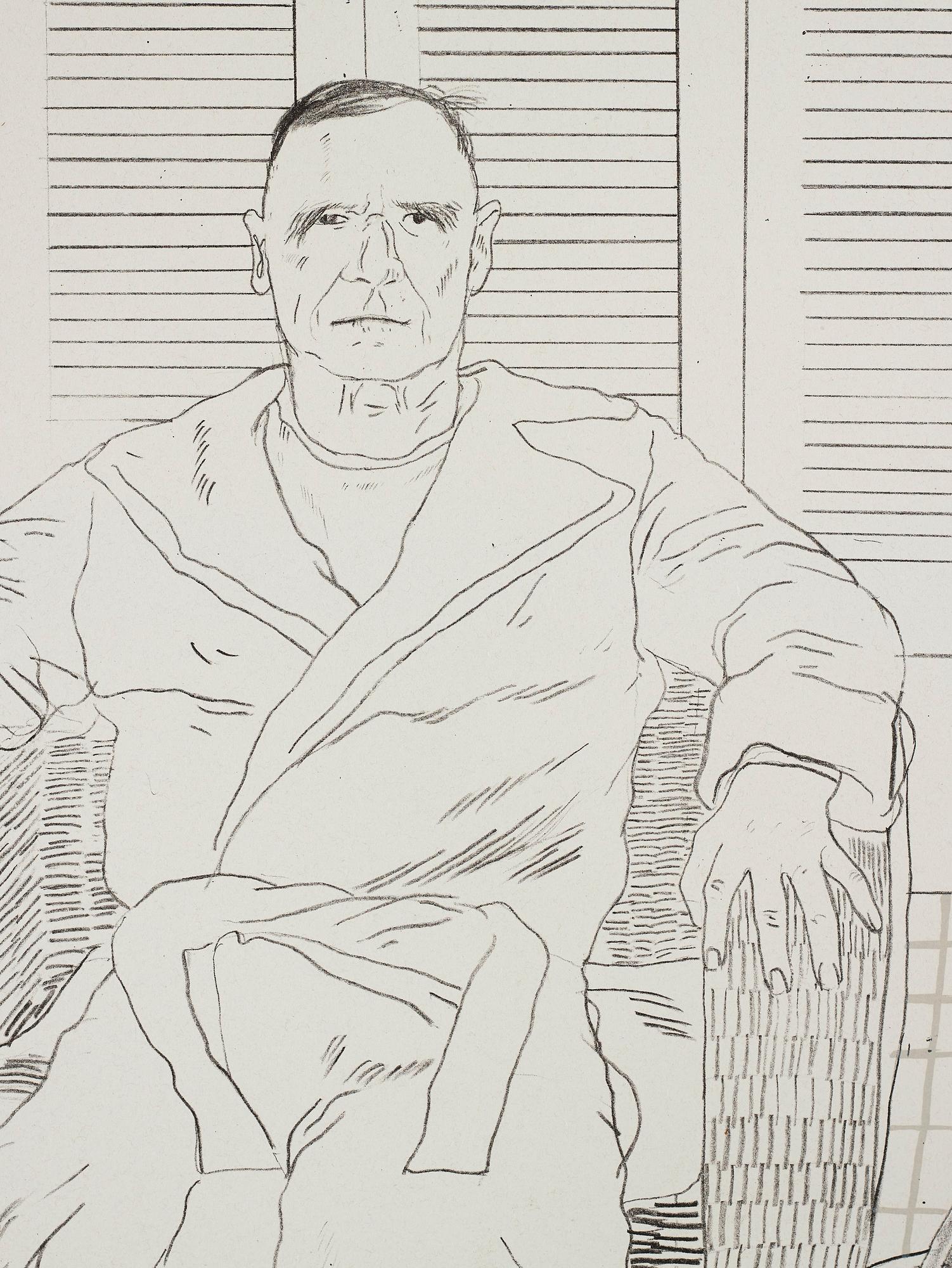 David Hockney, "Christopher Isherwood and Don Bachardy".