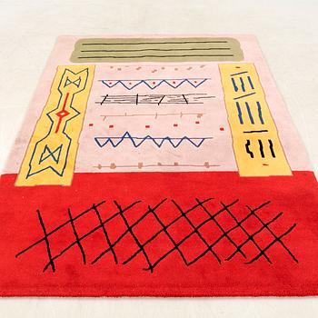 Javier Mariscal, hand-tufted rug, dated 1983, approx. 242x172 cm.