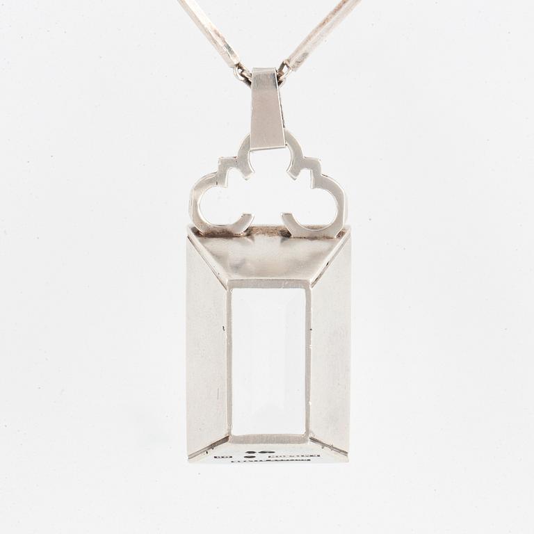 PER EMILSON, pendant silver with rock crystal.