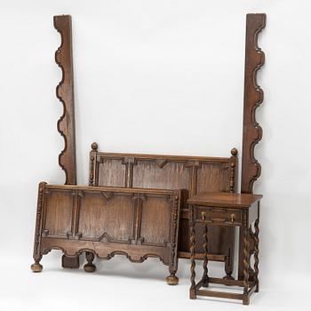 A Bed Frame with Nightstand
Nordiska Kompaniet, 1929-33.
