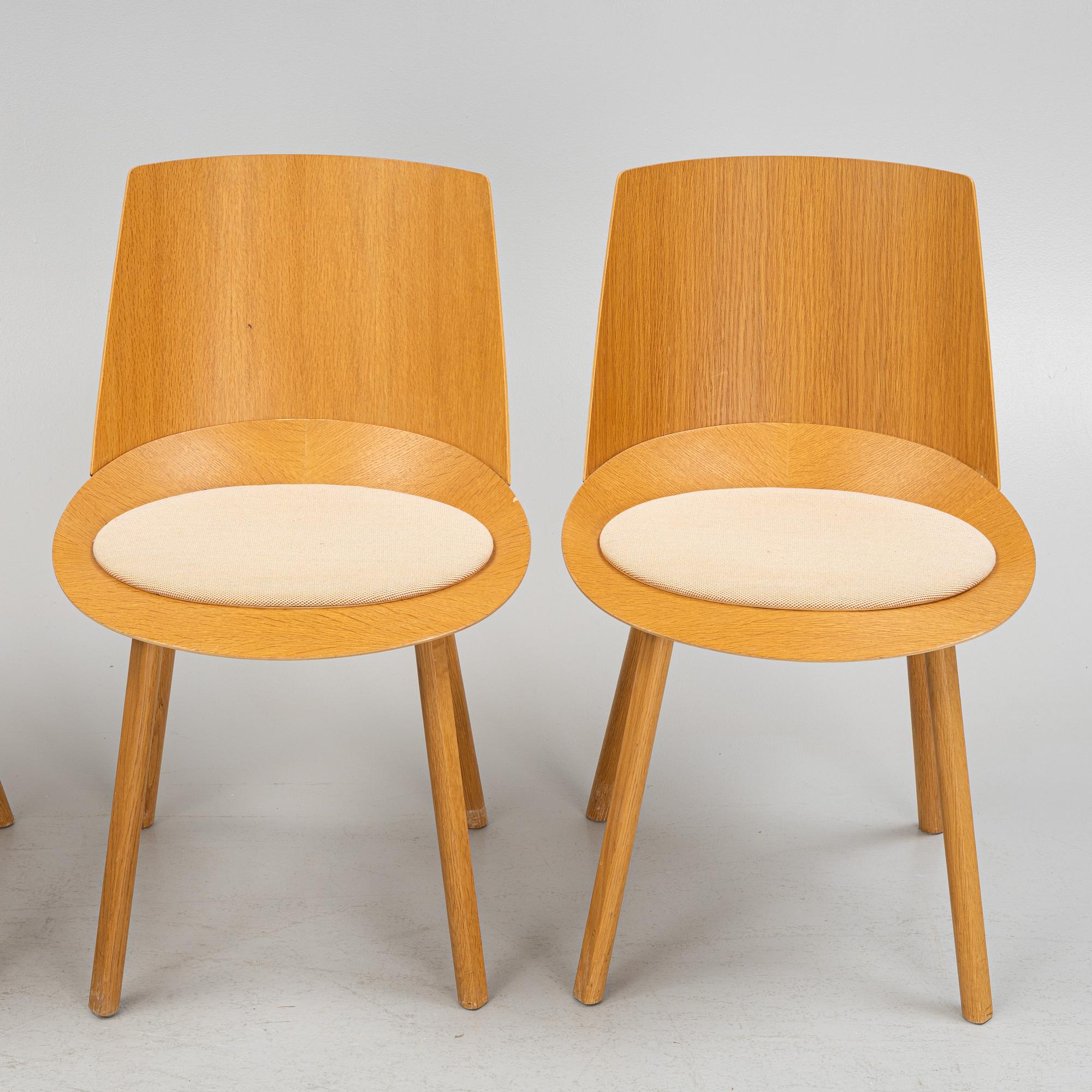 Stefan Diez, chairs, 4 pcs, "E15 Houdini", reportedly purchased in 2012.
