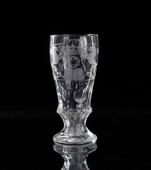 A 19th cent Judaica goblet.