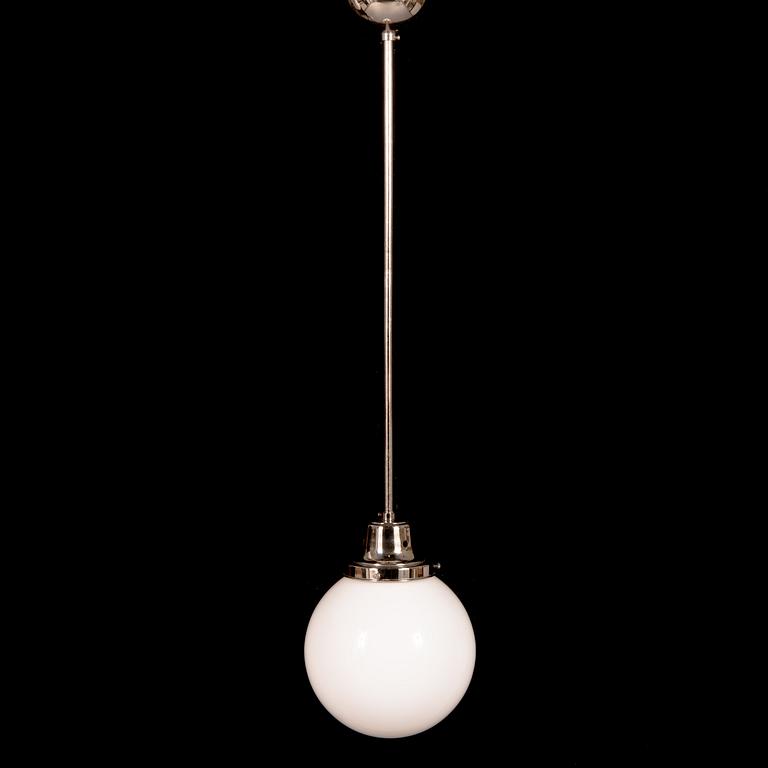 A 20th century pendant light.