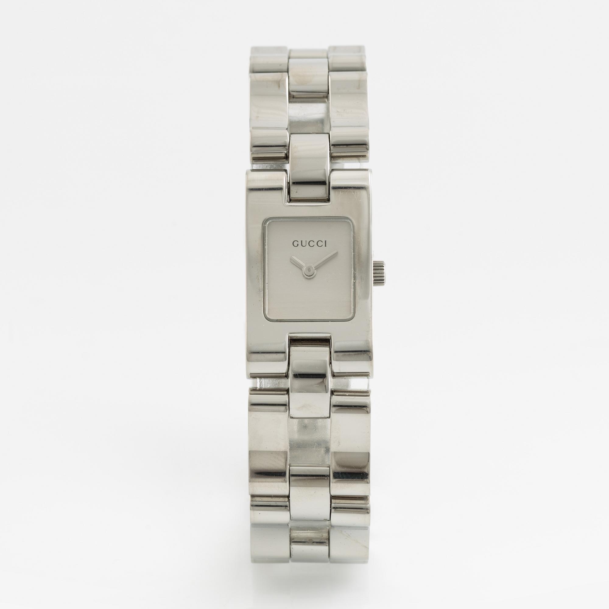 Gucci, armbandsur, 17 x 18,5 (28,5) mm.