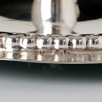 Firma Carl Hoff, a silver table lamp, Swedish import marks, Helsingborg 1929.