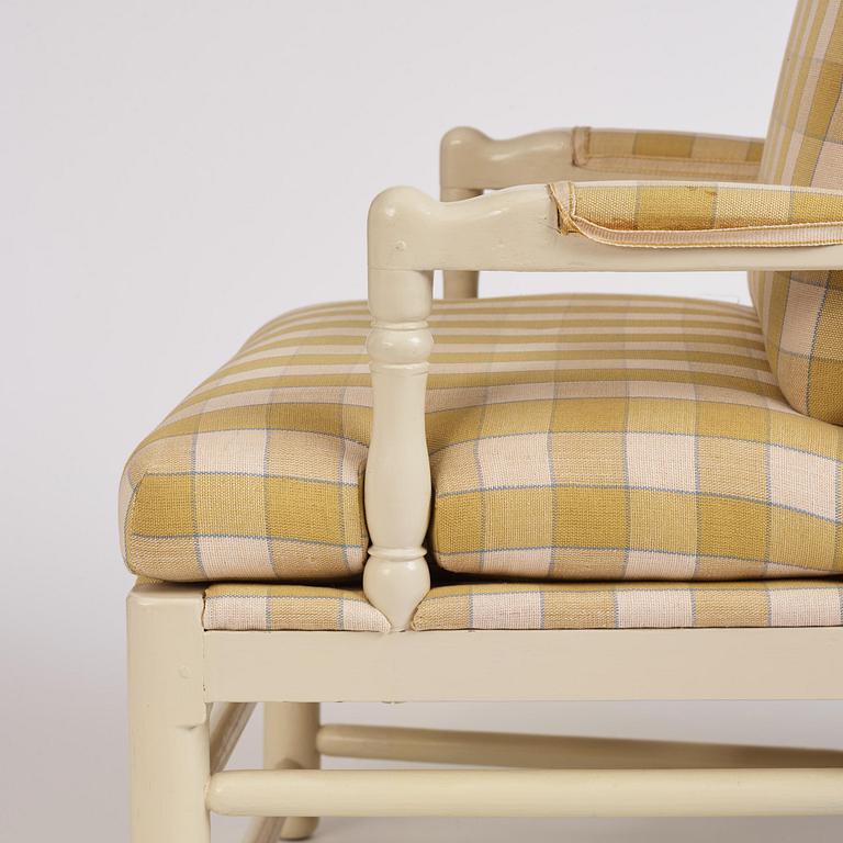 A pair of Gustavian 'Gripsholm' armchairs, late 18th century.