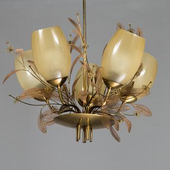 PAAVO TYNELL, taklampa, modell 9029/5, Taito, 1900-talets mitt.