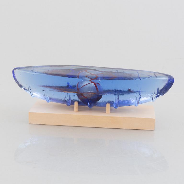Bertil Vallien, a glass sculpture, Kosta Boda.