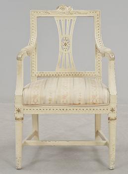 KARMSTOL, gustaviansk. 1700-talets slut.