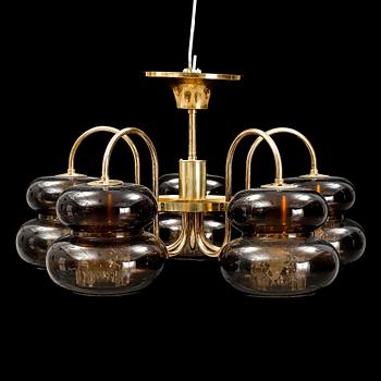 Carl Fagerlund, a ceiling lamp, Orrefors second half of the 20th century.