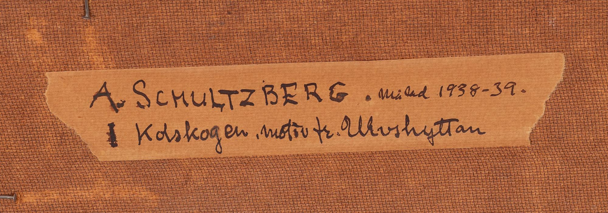 Anshelm Schultzberg, "I Kolskogen, motiv fr. Ulvshyttan".